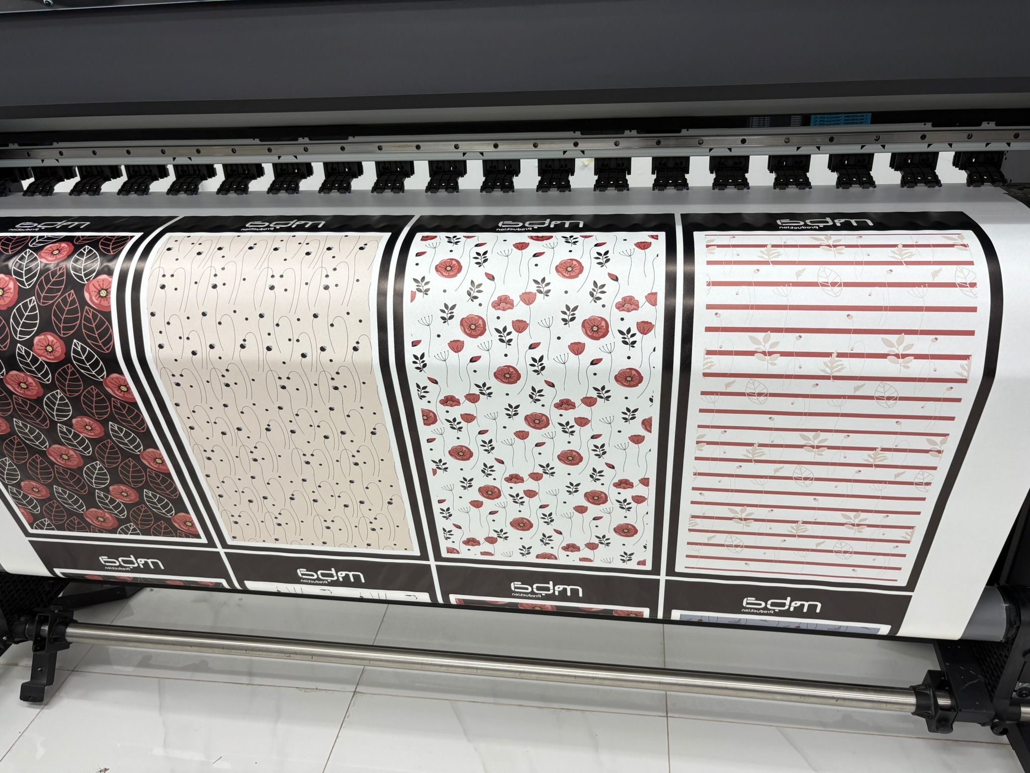 Botanical pattern fabric printing Qatar